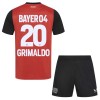 Original Trikotsatz Bayer 04 Leverkusen Alejandro Grimaldo 20 Heimtrikot 2024-25 Für Kinder